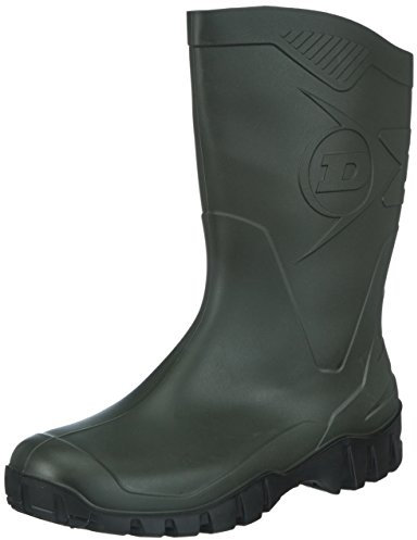 Dunlop Dee 21858-35225 - Stivali Wellington in gomma, unisex, altezza fino al polpaccio, colore verde, Verde (Green), 46.5 EU
