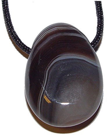 Joyas Janni Anhänger Botswana Agate flache Trommeln ca. 30 x 20 mm mit Loch: ca. 2,5 mm TS-GEB-BOT-01 Marke, Einheitsgröße, Metall, Kein Edelstein