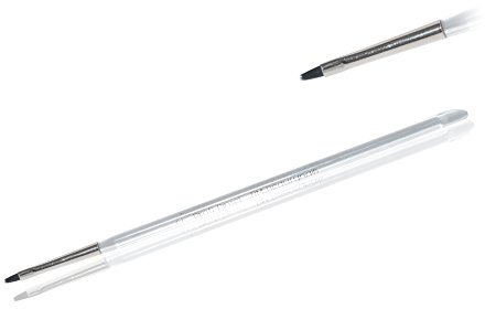 RM Beautynails Pinceau professionnel pour nail art - langue de chat - Poils synthétiques en forme d'éventail - 1 pinceau à ongles - Manche acrylique - Fabriqué en Allemagne