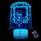 Optische Täuschung 3D Karussell Nacht Licht 16 Farben Andern Sich Fernbedienung USB-Strom Touch Schalter Dekor Lampe LED Lampe Tisch Kinder Brithday weihnachten Geschenk