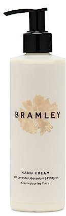 Bramley Hand Cream (250ml), Hand Moisturiser with Lavender, Geranium & Petitgrain Essential Oil, Vegan Lotion For Hydrating & Nourishing Hands and Nails