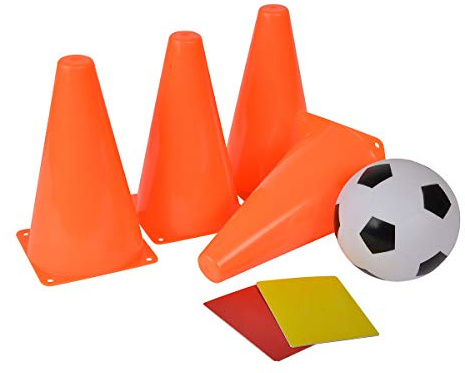 Simba 107402302 Fußball Pylonen Set, Mehrfarbig