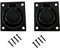 QCAA Solid Brass Flush Ring Pull, 3 x 3-1/2, Matte Black, 2 Pack, Made in Taiwan