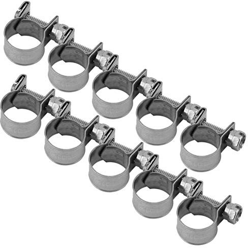 Schlauchschellen, 10 Stück Edelstahl Mini Kraftstoffleitung Rohr Schlauchschellenklemme 8-10mm / 11-13mm(11-13Mm)