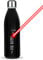 Trinkflasche mit Gravur selbst gestalten - mit Name & Note Symbol gravieren - Glasflasche, Wasserflasche BPA-frei, Camping, Schule, Sport I Personalisiertes Geschenk, Lasergravur, 650 ml, schwarz