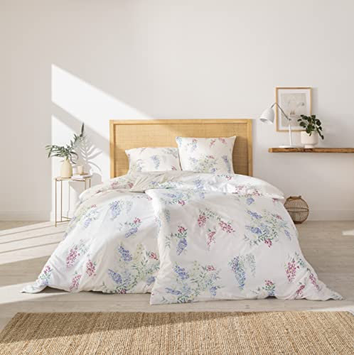 ESTELLA Original Bettwäsche, Vollendete Handwerkskunst in Premiumqualität, Made in Germany, Verschiedene Modelle und Qualitäten zur Auswahl (Amika blau, Batist)