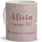 LolaPix Taza primera comunion. Regalos comunión personalizados con nombre y texto. Taza personalizada. COMUNIÃ“N ROSA