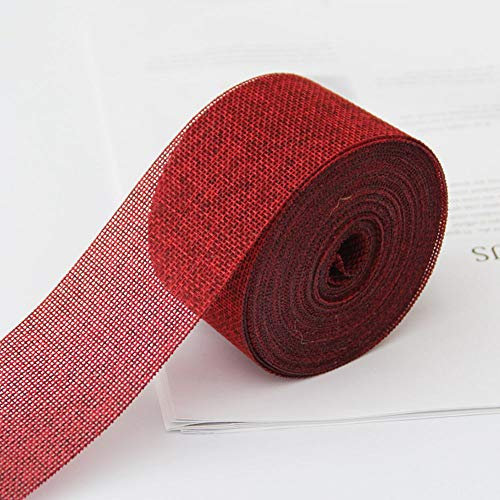 10m Juteband Natürliches Vintage Sackleinen Dekoband Geschenkband Leinen Band Jute Bänder Sackleinenband Juteband für Weihnachten Hochzeit Party Deko