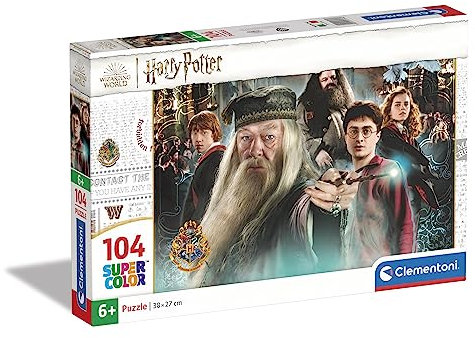 Clementoni - 27264 - Supercolor Puzzle - Harry Potter - Puzzle 104 Teile Ab 6 Jahren, Buntes Kinderpuzzle Mit Besonderer Leuchtkraft & Farbintensität, Geschicklichkeitsspiel Für Kinder