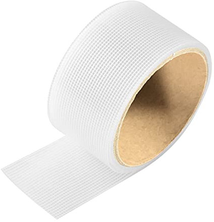 Fly Screen Mosquito Net Repair Tape 5cmx2m Window Screening Repair Kit Anti-Insect Fly Bug Window Insect Screen Adhesive Tape Mosquito Screen Net Repair Tape Patch Self Adhesive (White)