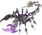 3D Metal Puzzle, 200 Teile Mechanisches Scorpion King 3D Metall Puzzle Modellbausatz, Edelstahl Mechanische Insekten Tier Modell, 3D Puzzle Metall DIY Ornament Geschenke für Erwachsene Kinder (Lila)