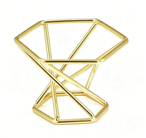 VOCOSTE Makeup Sponge Holder, Beauty Sponge Dry Stand Holder, Gold Tone