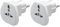 Goobay 94026 Universal Reiseadapter, Stromadapter, Schutzkontakt CEE 7/7, Schuko-Standard, Weiß, 1 Stück (Packung mit 2)