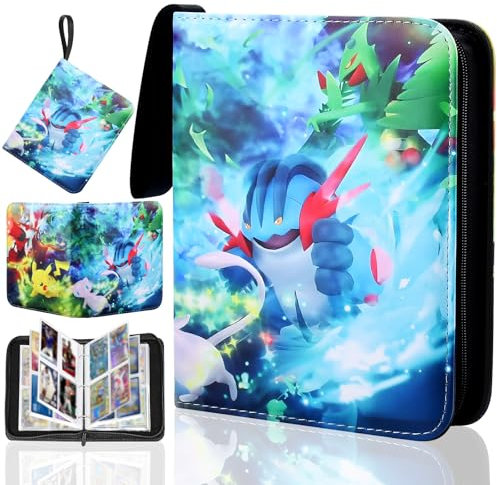 Lutranstra 400 Sammelalbum Karten, Pokemon Sammelalbum, Pokemon Karten, Photocard Binder, Kartenalbum Yugioh für Kompatibel mit Spielkarten,Sammelalbum Karten, Pokemon Sammelalbum