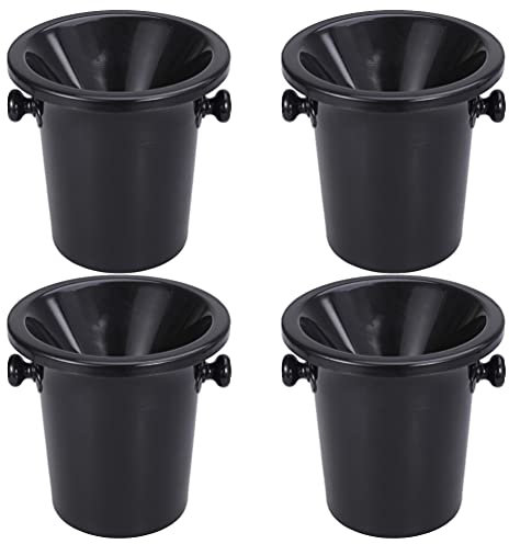 HELVES Beer Ice Bucket 4Pcs Wine Tasting Spittoon Wine Tasting Dump Bucket Spittoon Champagne Bucket Spit Cup with Removable Lid for Wine Whiskey Cocktails Wine Tasting Spittoon