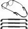 Teaaha Kids Glasses Strap - 4PCS Silicone Non-slip Elastic Sports Sunglasses Holder String, Adjustable Neck Lanyard Cord for Men and Women (Multicolor)