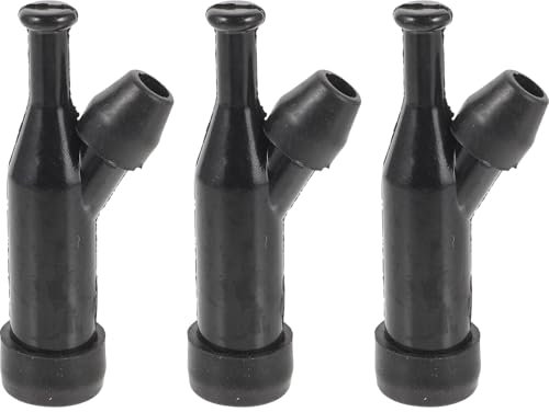 ULTECHNOVO 3pcs High Pressure Spark Plug Caps for Gasoline Generators Lawn Mowers and Water Pumps Durable Plastic Spark Plug Covers for Improved Engine Performance