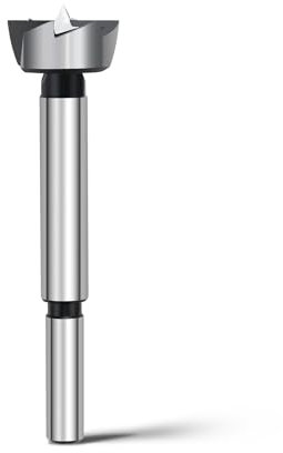 Mèche Forstner 22 mm pour bois, embouts Forstner diamètre 22 mm, longueur 90 mm avec tige ronde de 8 mm