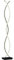 HOMCOM Lampadaire sur pied salon, lampe salon 3 niveaux de luminosité réglables, lampe sur pied moderne à double spirale avec interrupteur à pied, lampadaire salon, chambre à coucher, noir