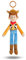 MINISO Woody Kuscheltier, Woody Toy Story Figuren, Cowboy Plüschfigur 23x8 cm, Ring für Schlüssel aus Plüsch, Sammlung Spielzeug Geburtstagsgeschenk für Kinder