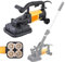 twostronking Meuleuse à Béton à 4 Disques Abrasifs, Ponceuse 3800 W, Conception à Double Poignée, avec Aspirateur 600 W Et Tige D'extension 130 Cm, 3 Types De Disques Abrasifs, 4500 TR/Min