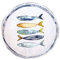 Ekilikua Home Vajilla de cerámica con dibujos de peces | Cuenco Cerámica | Plato de Cocina | Fuente Vajilla de Porcelana Vintage Diseño | Ideas de Regalos Hogar (20 Ø, Cuenco Peces)