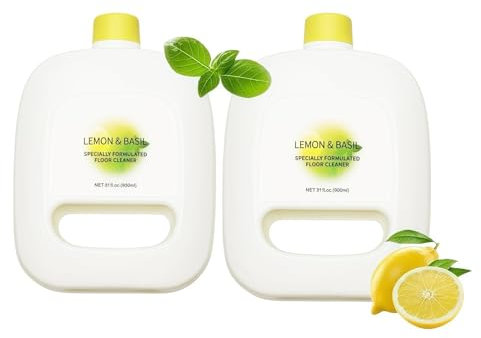 Gcbhfjrcyz 930 Ml Dekontaminations-Bodenreinigungsflüssigkeit, Kompatibel Mit Narwal Freo X J2/J3/J4 Ultra Sweeping Robot Cleaner(2bottl)