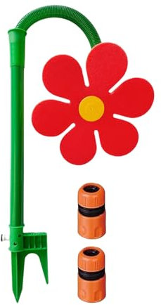 Sprinkler Blume, Garten 360° Spritzblume Tanzende Blume Wasserblume, Daisy Wasserspiel Für Kinder, Hunde Verrückte BlumeBewässerungssystem Spritzspielzeug Für Garten, Erdspieß, Klickstecker