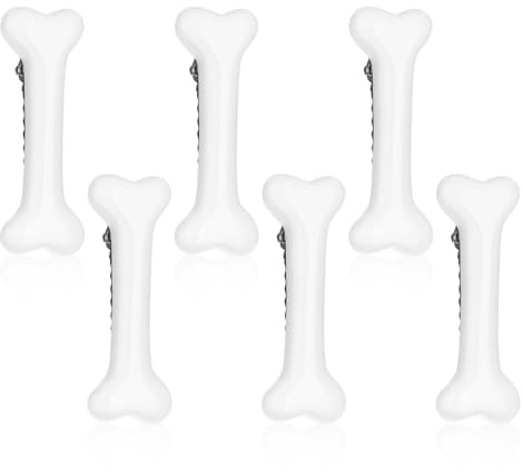 Mabor Halloween Haarspange Knochen,6 Stück | Cute Haarspangen Damen für Weihnachten Rollenspiele Hunde Knochen Hair Clip für Das Tägliche Tragen