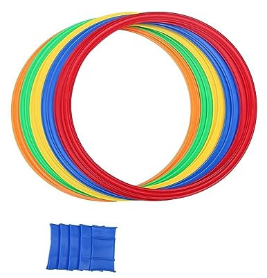 AWJUWHBJ Kinder Jumping Hoop Indoor Physical Sport Spiel Spielzeug Eltern-Kinder Party Fitness Übung Outdoor Jumping Rings to Jump Rings Set Physical