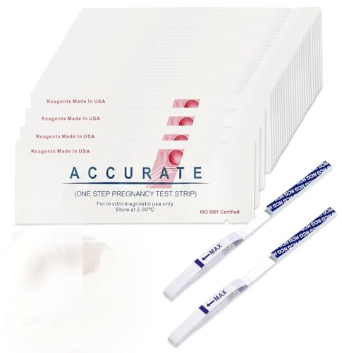 50 Stück Schwangerschaftstest Streifen Frühtest 25 mIU/ml Early Pregnancy Test Frühschwangerschaftstest Früherkennung Schnelles Test, ZuverläSsigen Ergebnissen Zuhause Verwenden