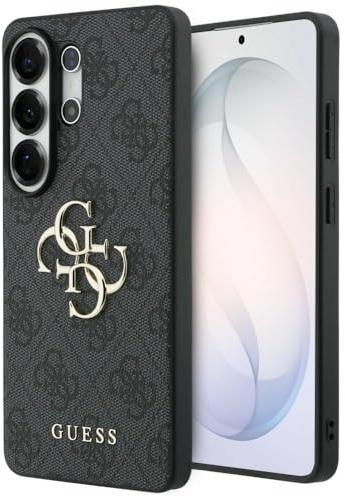 CG MOBILE Guess 4G Groß Metall Logo Hülle für Samsung Galaxy S26 Ultra (Schwarz)