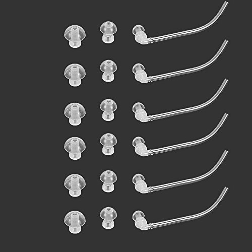 Careforyou® 18pcs Ear Plug with 6 tubes Resound BTE Hearing Aid Aids Eartips Domes