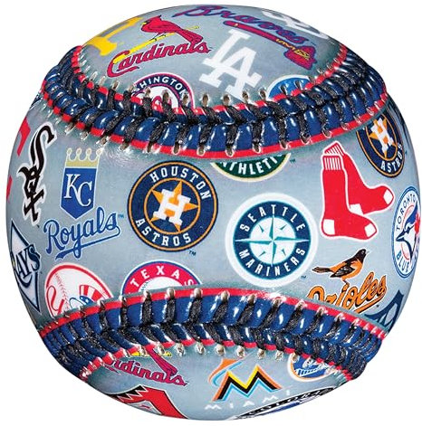 Franklin Sports Unisex-Adult 30 Baseball Teeball Strike-30 Club Logo Ball (All Teams) -Soft Core-MLB Official Licensed Product, Mehrfarbig