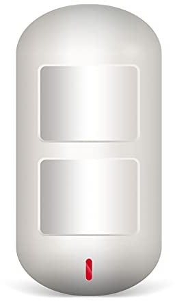 433 MHz Sensor de Movimiento PIR inalámbrico Detectores Infrarrojos pasivos de Doble Ventana Anti-Mascotas 25 kg para Sistema de Alarma