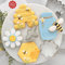 Ann Clark Cookie Cutters, 5-teiliges Ausstechformenset mit Rezeptheft, Motive: Biene, Bienenstock, kleine Blume, Wabe, Honigwabe, Honigglas