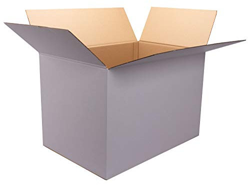 Faltkarton 600x400x400 mm 2-wellig weiß Karton Schachtel Versandkarton Paketversand 20 Stück