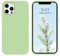 DUEDUE Case Compatible with for iPhone 12 Pro Max Silicone Case Liquid Silicone Soft Gel Rubber Full Body Protective Cover for iPhone 12 Pro Max, Green