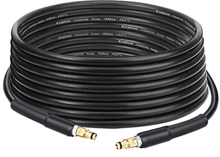 DrRobor 8M Hochdruck Schlauchverlängerung für Kärcher K2 K3 K4 K5 K6 K7 Hochdruckreiniger, Ersatz Hochdruckschlauch mit Click Quick Connect Stecksystem, 2.641-721.0