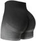 Yiifit Damen Nahtlose Scrunch Lächeln Kontur Yoga Laufen Sport aktiv Übung Fitness-Shorts Grau Schwarz X-Small