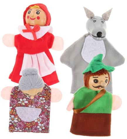 TOYANDONA 16 Stück Fingerpuppe Plüschpuppe Puppenspielzeug Hand Bidoof Märchenspielzeug Kinder Fingerpuppe Spielzeug Kinderpuppen Kidcraft Tier Stoff Kleinkind Rotkäppchen