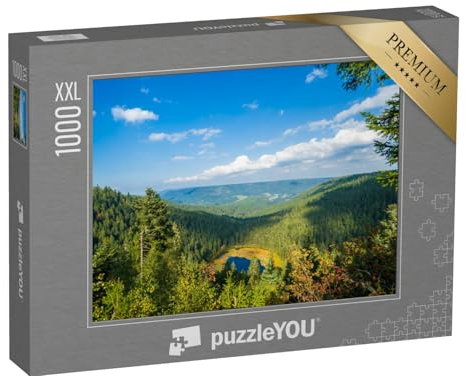 Puzzle 1000 Teile XXL „Huzenbacher See bei Baiersbronn im Schwarzwald, Baden-Württemberg, Deutschland“ – aus der Puzzle-Kollektion Schwarzwald