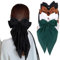 Kesfey Lot de 4 pinces à cheveux avec grand nœud, couleur unie en satin doux et soyeux, pour femme (noir, blanc, café et vert)
