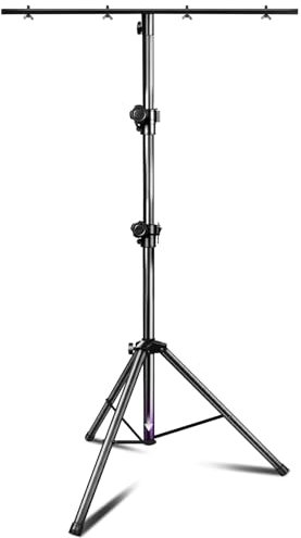 Bloazzup Soporte de luz, soporte de luz de DJ para luces pares, trípode de soporte de luz portátil, soporte de iluminación de DJ de 43 a 106 pulgadas para escenario, soporte de luz de escenario para