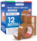 DNK TRADE Nastro Adesivo da Imballaggio Pacchi - 12 Rotoli di Nastro per Imballaggi 50mm x 66m Silenzioso Resistente all'Acqua - Colore Avana