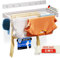 teolix Wäscheständer Wandmontage [2in1 mit extra Kleiderhaken] Ausziehbar und Platzsparend | Wäschetrockner Klein für Wand | Clothes Drying Rack Zeitlos Praktisch - (Weiß, 100cm)