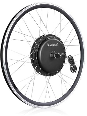 Voilamart Electric Bicycle Conversion Kit 20/24/26“ Motor Wheel 1000W ebike Rear/Front Hub Motor Wheel, only Motor wheel, suitable for 1.95 tyre (26inch 1000W Front)