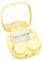 Travel Contact Lens Case, Portable and Leakproof Contact Lens Container with Mirror, Tweezers and Solution Bottle for Business Trips and Travels (Yellow)