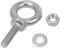 4x M6 x 60mm Lifting Long Eye Bolt Longshank with Full Nuts and Washer Stainless Steel Marine Grade Lifting Ring Eye Bolts Male Thread for Lifting Binding Equipment