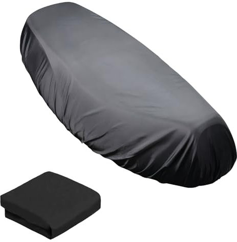 Gudalea Motorrad Sitzbezuge, Wasserdichter Sitzbezüge, Universal Motorrad Sitzabdeckung mit Gummiband Moto Roller Kissenbezug für Motorrad Roller Sitzschutz (Schwarz, XL)